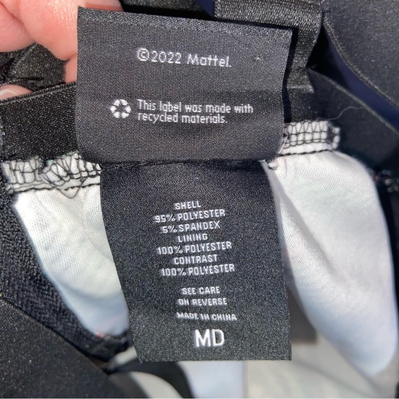 Monster High Frankie Stein Her Universe Dress Medium Skulls Goth Suspenders Cage - Picture 9 of 11